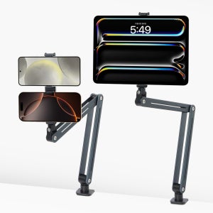 데이웍스 포디즈 그립 아이패드 핸드폰 자바라 거치대 태블릿 침대 탁상 집게형
