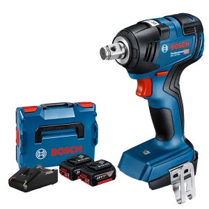 보쉬 GDS 18V-200 충전 임팩트 렌치 18V 5.0Ah 2팩 12.7mm BL 06019J23B2