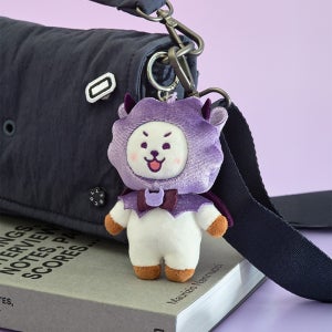BT21 RJ 엔젤 앤 빌런 빌런 인형 키링