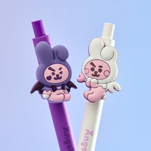 BT21 COOKY 엔젤 앤 빌런 젤펜 세트 (2개입)