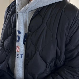 XL-4XL 포트 오버핏 퀼팅 자켓 남자 빅사이즈 루즈핏 깔깔이 점퍼