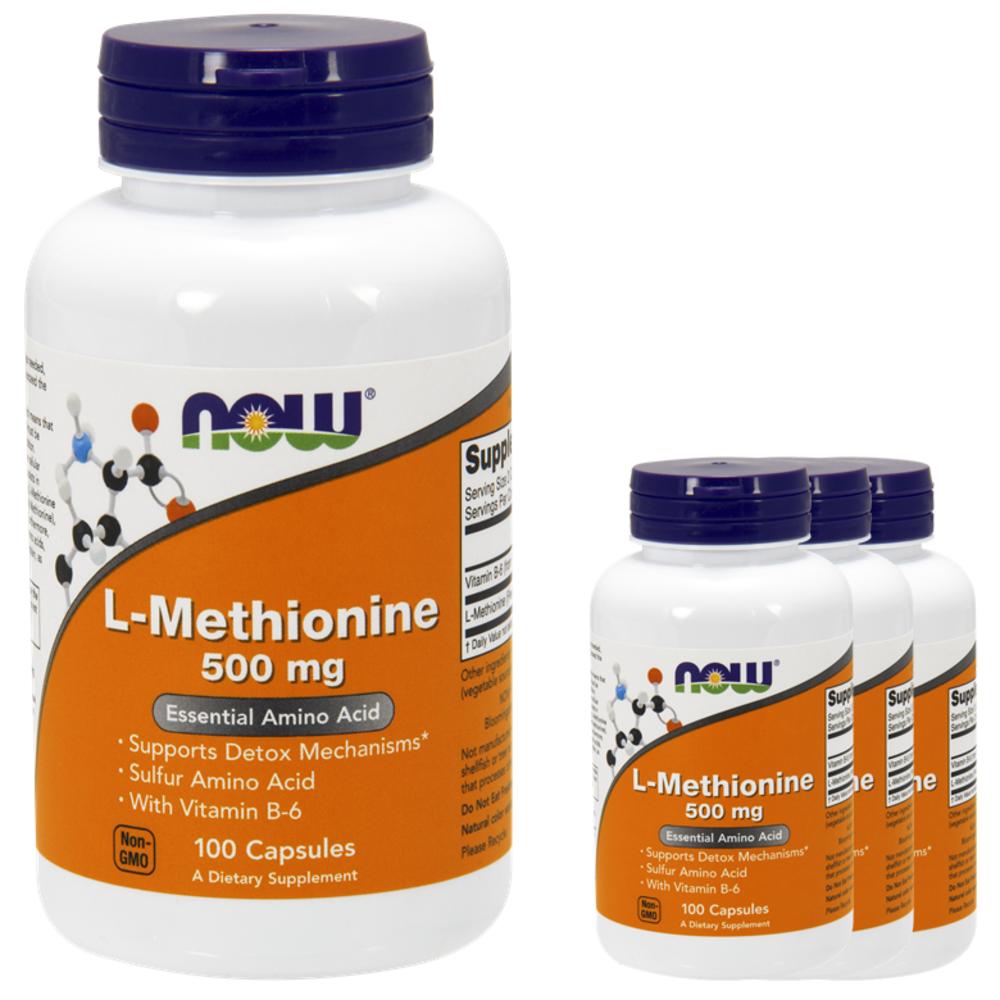 나우푸드 L<b>메티오닌 500mg</b> 100정 4개