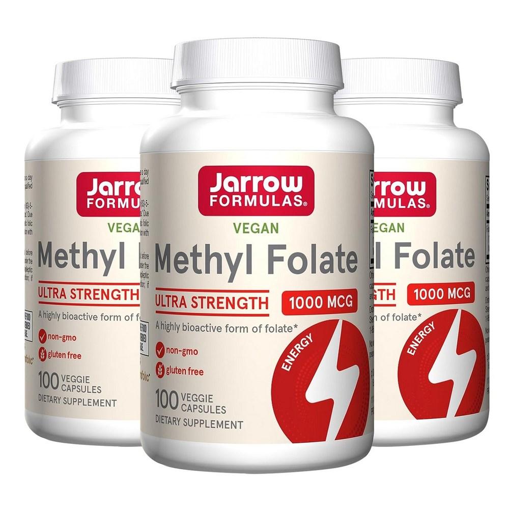 재로우 메틸 <b>폴레이트 1000mcg</b> 3개 100정