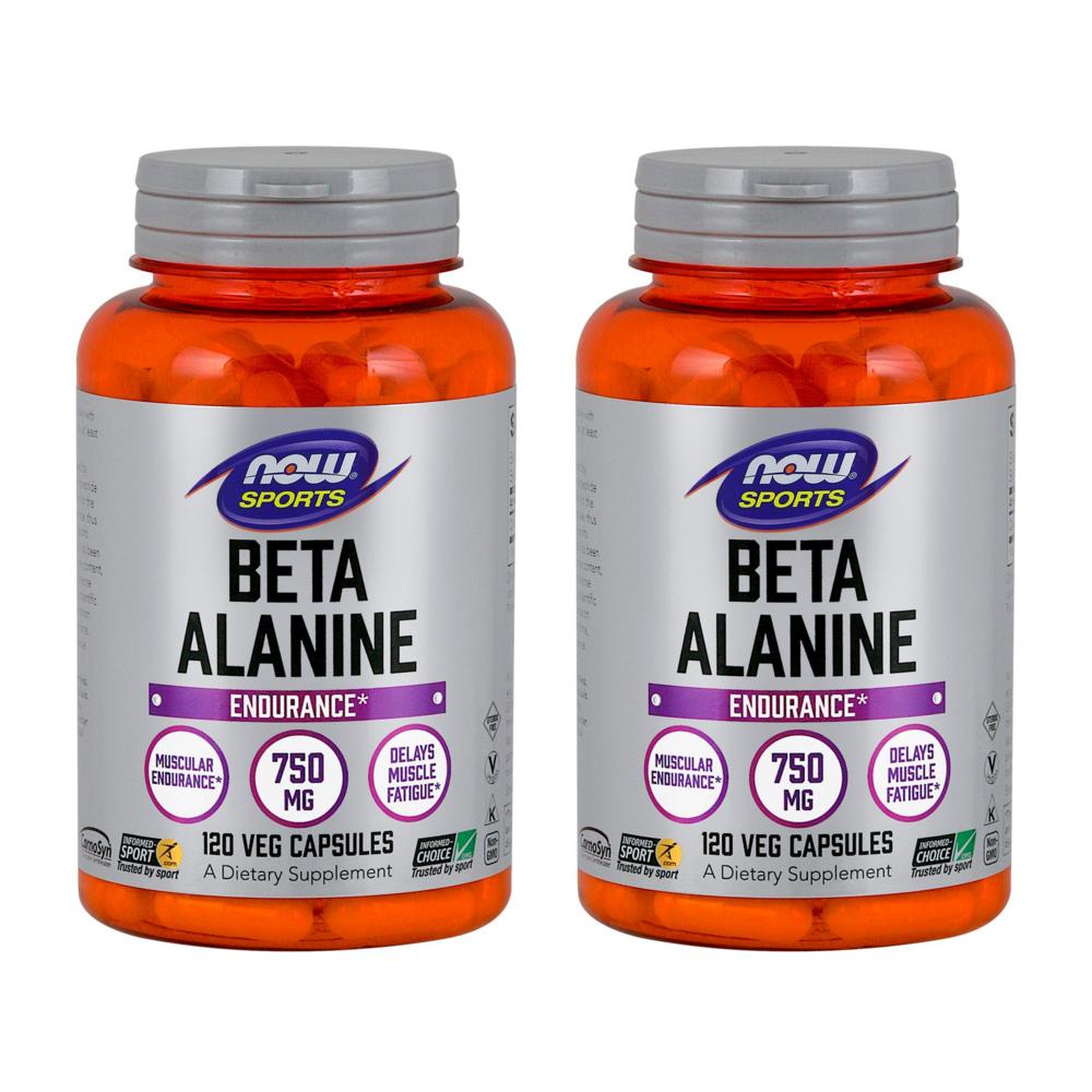 나우푸드 <b>베타 알라닌 750mg</b> 120정 2개