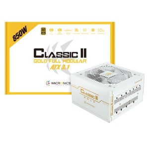 마이크로닉스 CLASSIC II GD 850W 80PLUS 230V EU Gold 풀모듈러 화이트 ATX3.1