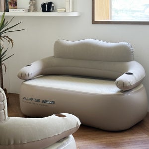 [100개 한정] ZEBEC 에어리스 라운지 초경량 더블 캠핑 열접합 에어쇼파