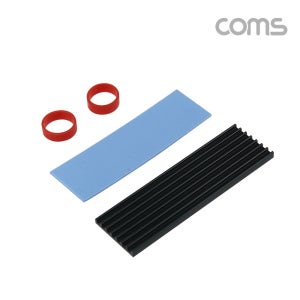 Coms PCI NVMe M.2 2280 방열판, 고무밴드, SSD 발열방지