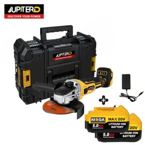 디월트 호환 충전 무선 전동 그라인더 20V 연마 절단 절삭 메가 5.0 배터리 2개세트