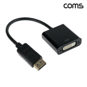 Coms 디스플레이포트 to DVI 변환젠더 컨버터 DP M to DVI F DisplayPort