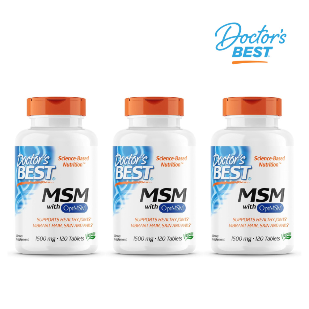 닥터스베스트 MSM <b>식이유황</b> 1500mg 120타블렛 3통