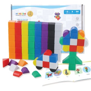 MYTOYS 마이큐브 자석블럭 64PCS 8COLOR 2.4cm
