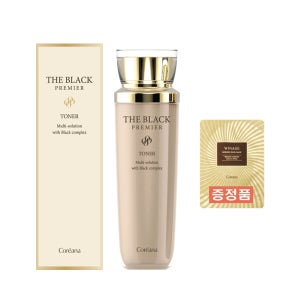 펩타이드토너 코리아나 더블랙 프리미어 피부탄력개선 스킨 140ml(증정품 스네일 마스크 1장)