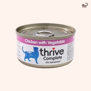 쓰라이브 컴플리트 고양이 주식캔 치킨과야채, 75g, 1개