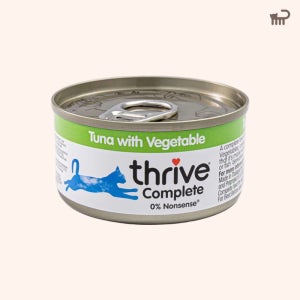 쓰라이브 컴플리트 고양이 주식캔 참치와야채, 75g, 1개