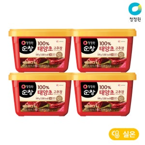 청정원 순창 태양초 고추장 500g, 4개