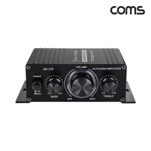 Coms Hi-Fi 오디오 앰프 RMS Power(20W x2), 12V-2A 아답터 포함