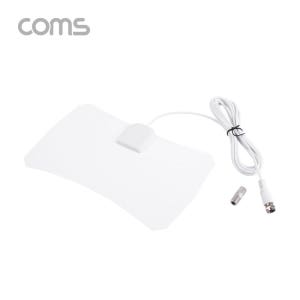 Coms 디지털 TV 실내용 안테나 수신기(TV12) White / 필름타입