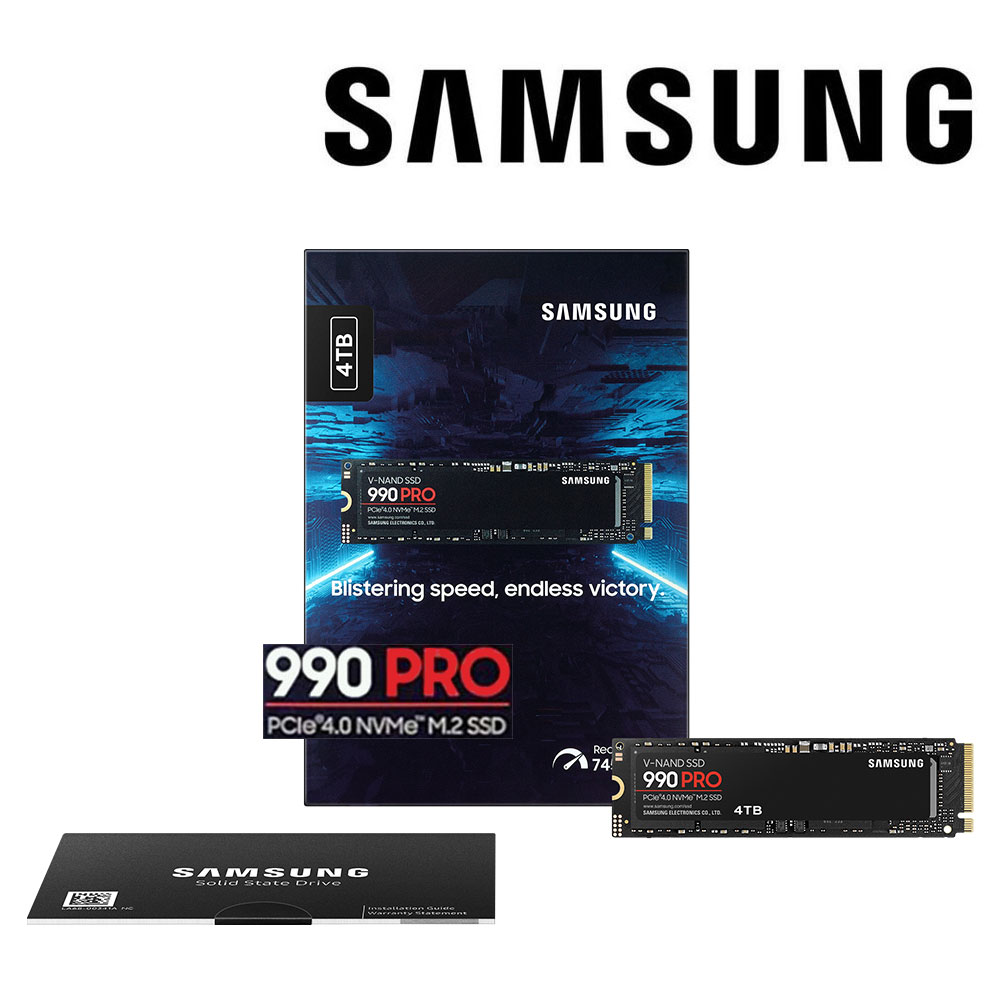 삼성전자 내장 SSD 990 Pro NVMe 4TB MZ-V9P4T0BW 대표 이미지