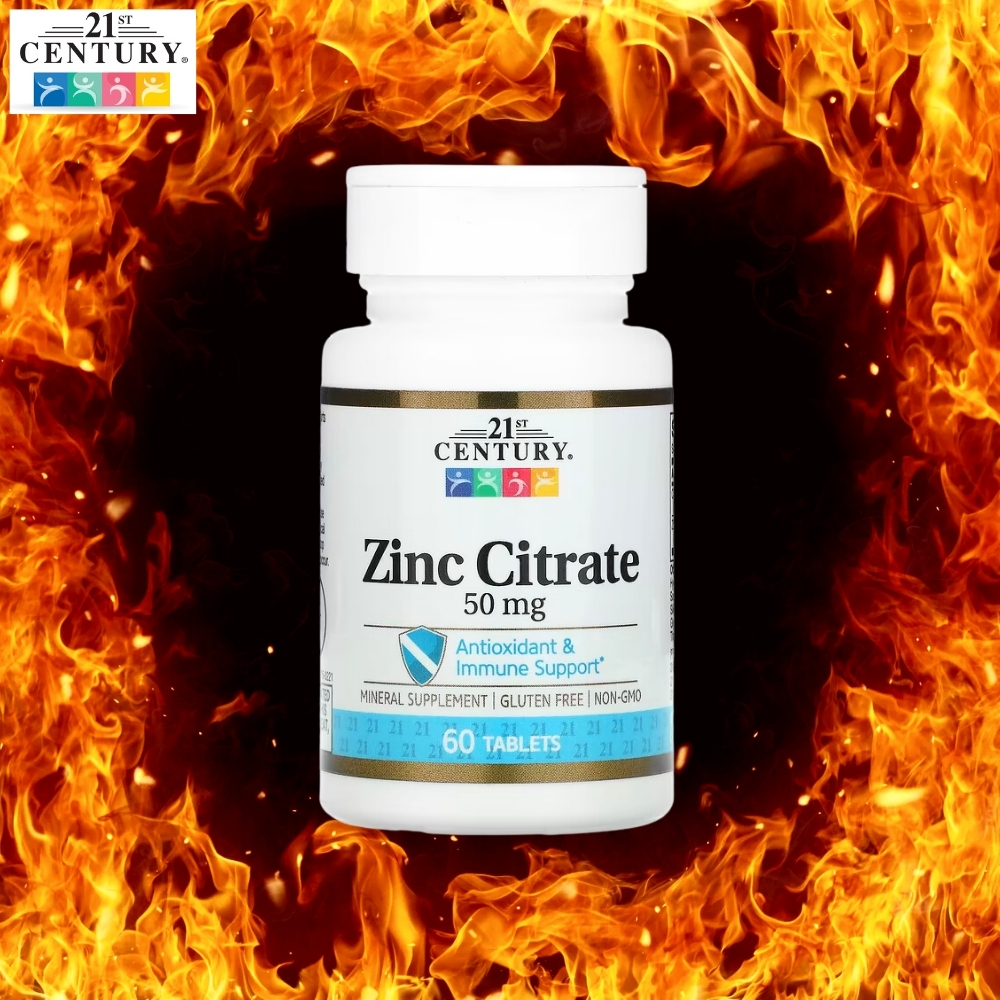 21세기센트리 ZINC <b>징크</b> <b>시트르산</b> 아연 <b>50</b>mg 60정