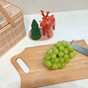 탄화 편백 슬림도마(손잡이형) 440X220X10 탄화목/주방도마/인테리어소품/편백나무