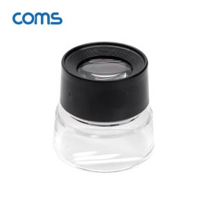 Coms 10X 루페 돋보기 확대경 10배율, 렌즈 30mm, 독서용 학습용 관찰 과학 시계수리