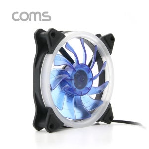 Coms 쿨러 케이스용 CASE, 120mm, Blue LED, Cooler, 쿨러 팬