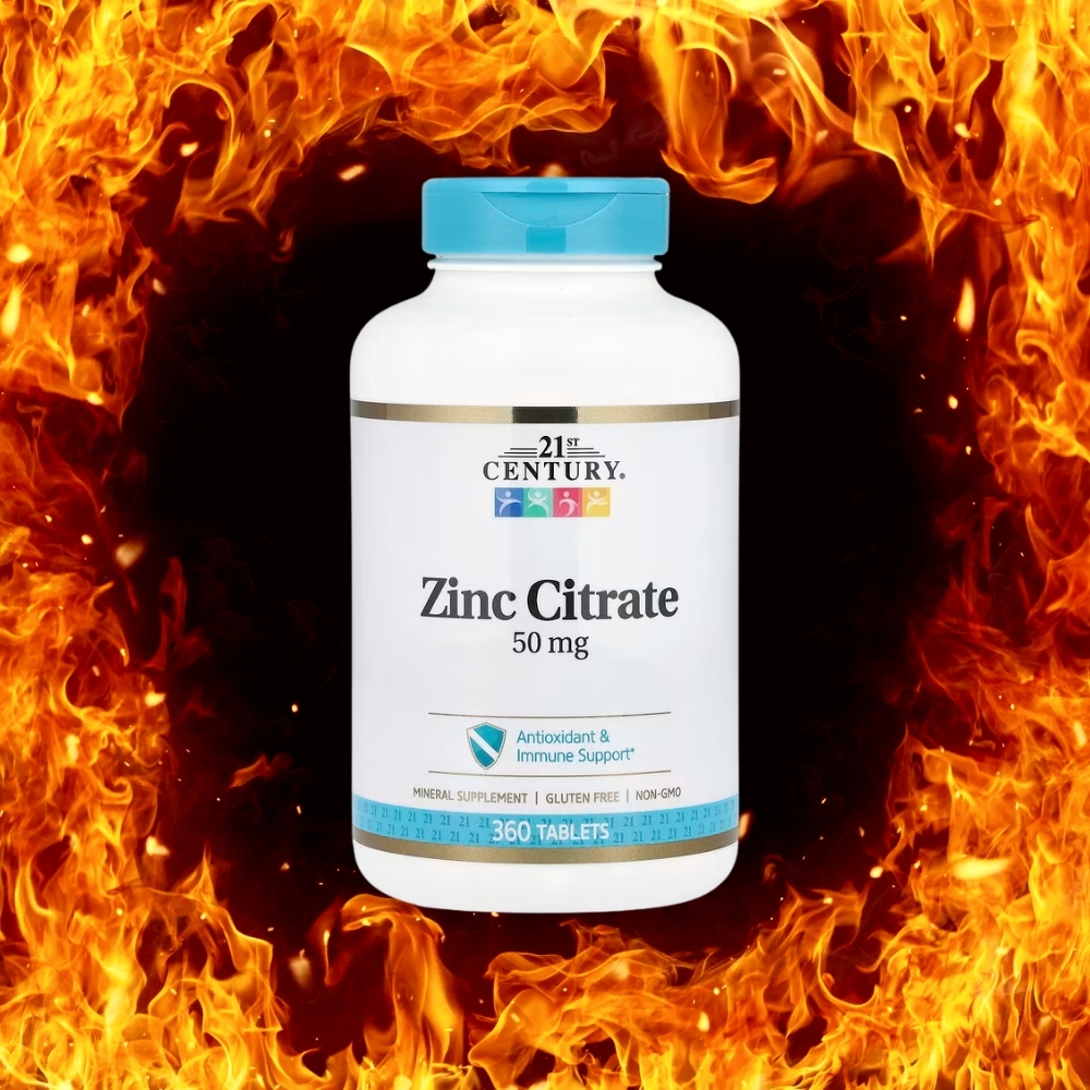 21세기센트리 ZINC <b>징크</b> <b>시트르산</b> 아연 <b>50</b>mg 360정