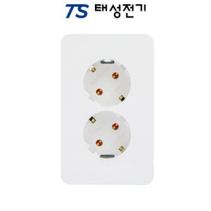 태성전기 제일전기 디아트 화이트 매입 2구 콘센트