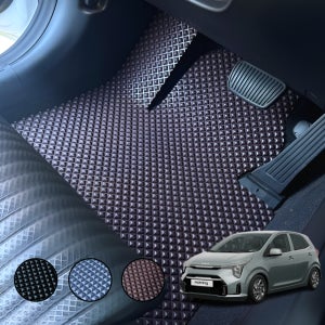 더뉴 모닝 발매트 올뉴 고무카매트 에르블록 방수 발판 1열 (운전석+조수석) 맞춤제작