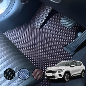 더뉴 셀토스 발매트 올뉴 고무카매트 에르블록 방수 발판 1열(운전석+조수석) 맞춤제작