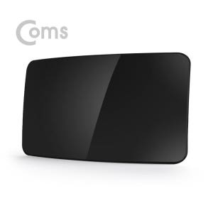 Coms 디지털 TV 실내용 안테나 수신기 (HDC-1B), (커브드 타입/ 블랙, Full HD)
