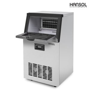 [자동세척] 제빙기 업소용 얼음 냉장고 아이스메이커 35kg