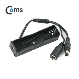 Coms 배터리 홀더(18650) 1구/DC 5.5(MF) 15cm, Y형(Plug/Jack)