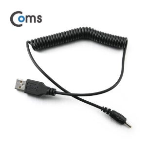 Coms USB 전원 케이블(스프링/DC 2.35 x 1.7) / USB 2.0 A