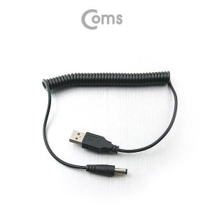 Coms USB 전원 케이블(스프링/DC 5.5 x 2.1) / USB 2.0 A