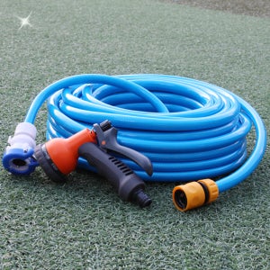 7기능 물분사기 말랑호스 세트 물호스 세차 건 호수 베란다 청소 10m