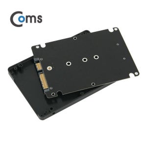 Coms SATA 변환 컨버터 M.2 NGFF SSD KEY B+M to SATA 22P 3.5형 가이드 블랙