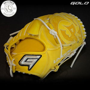 골드 투수글러브 유니크 투수 야구글러브 PRO-012 12인치 옐로우화이트