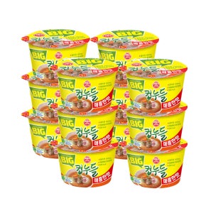 오뚜기 빅컵누들 매콤한맛 61g 컵라면 12개 한박스