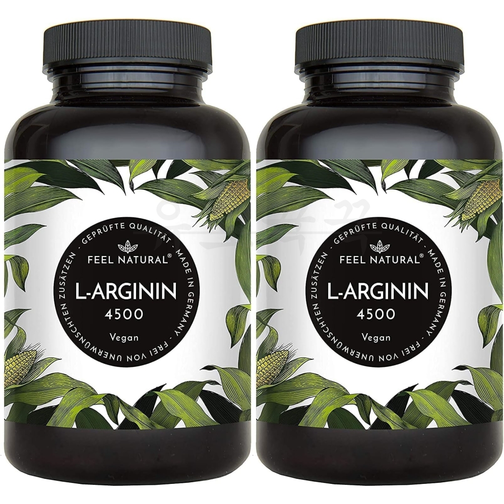 Feel Natural 필네츄럴 L아르기닌 4500mg 비건 365캡슐 x2