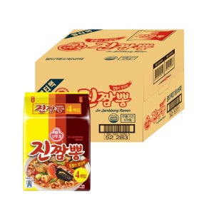 오뚜기 진짬뽕 봉지라면 130g 32개 한박스