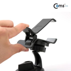 Coms 차량용 거치대, 유리흡착, 클립고정방식