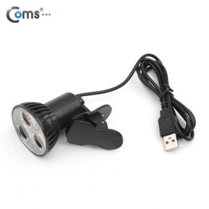 Coms USB LED 램프(클립거치형), 3LED / LED 라이트