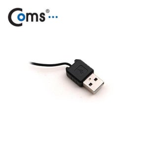 Coms DC to USB 자동감김 전원케이블 70cm, USB A(M)/DC(M) 외경 3.5