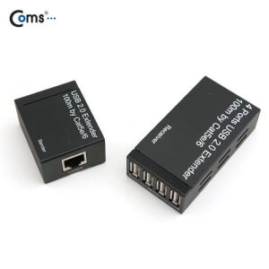 Coms USB 리피터(RJ45/4P 허브),100M 연장