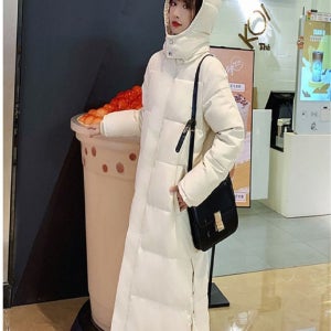 여자롱패딩 따뜻한 겨울 외출 방한 후드 점퍼