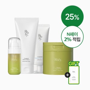 [25%/피부가 되살아나는 회복 SET] 리바이포유 7초앰플패드 100매 + 컨트롤로션플러스 150ml + 컨트롤센서티브선크림 60g + 7초미스트 50ml Rbfy