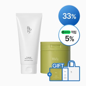 [33%/피부 컨디션 회복 SET] 리바이포유 7초 진정 앰플 패드 100매+컨트롤 장벽 로션 150ml (+증정)쇼핑백 Rbfy.