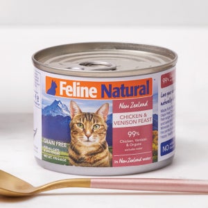 k9 캔 내추럴 캣 고양이 주식캔 습식사료 치킨+사슴, 170g, 12개