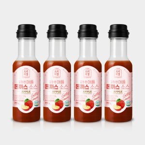 김동완 애플 돈까스 소스 옛날 경양식 돈가스 돈카츠 양념 부어먹는 200g, 4개